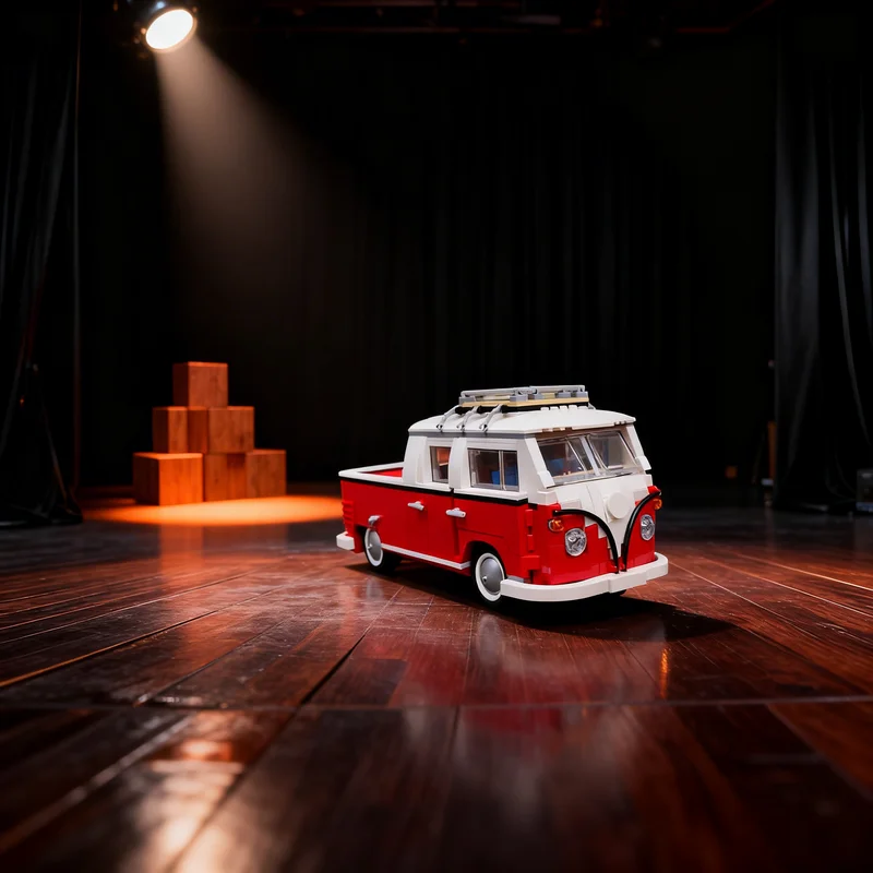 Фото 1048 деталей MOC VW T1 Doka: Альтернативная модель Creator Expert, конструктор, рождественский подарок, игрушка, креативная идея для самостоятельной сборки, кирпичики №1