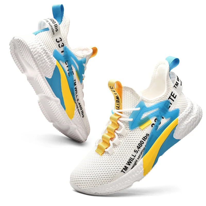 Fashion Men's Shoes Breathable Mesh Running Shoes Outdoor Fitness Training Sports Shoes Non-slip Wear-resistant Sneakers