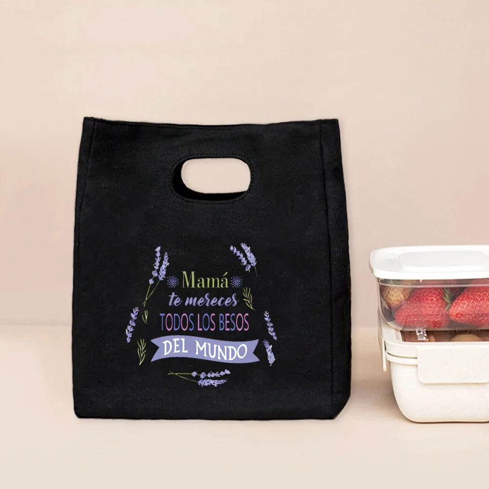 Бабушка/мама ты заслуживаете все поцелуи в мире сумка для обеда с принтом