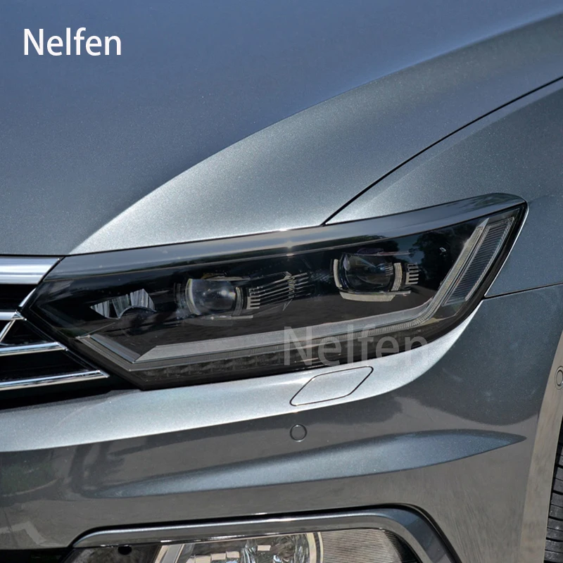 

For VW Passat 2015-Present -On Headlight Protective Film Black Transparent Car Accessories Anti Scratch Auto Repair
