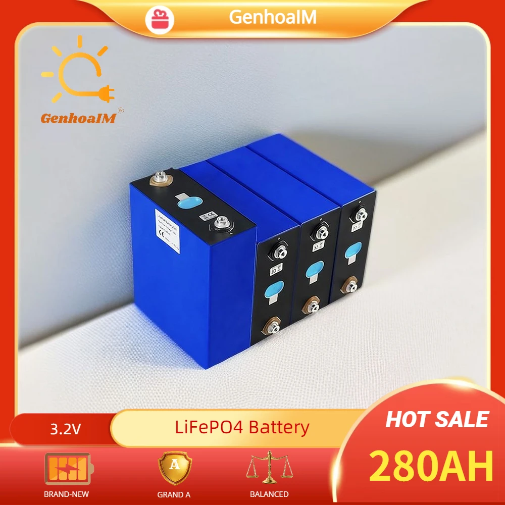 

280AH Lifepo4 Battery Brand New EV280K Lithium Iron Phosphate Cell DIY 12V 24V 48V for Golf Cart EV RV Fast Delivery in Europe