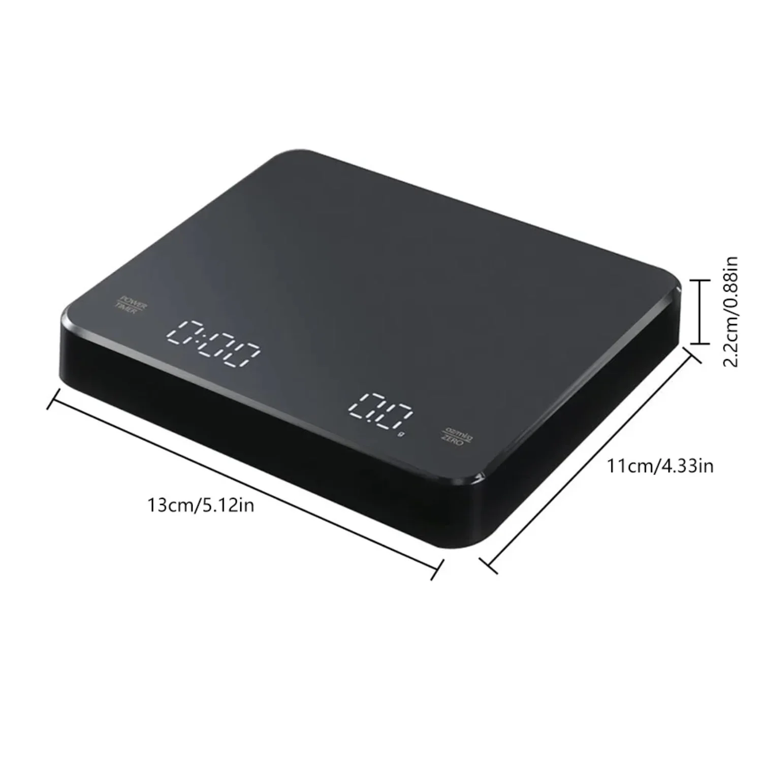 Цифровые весы для кофе с таймером светодиодные эспрессо USB 3 кг макс. Весы 0 1 г
