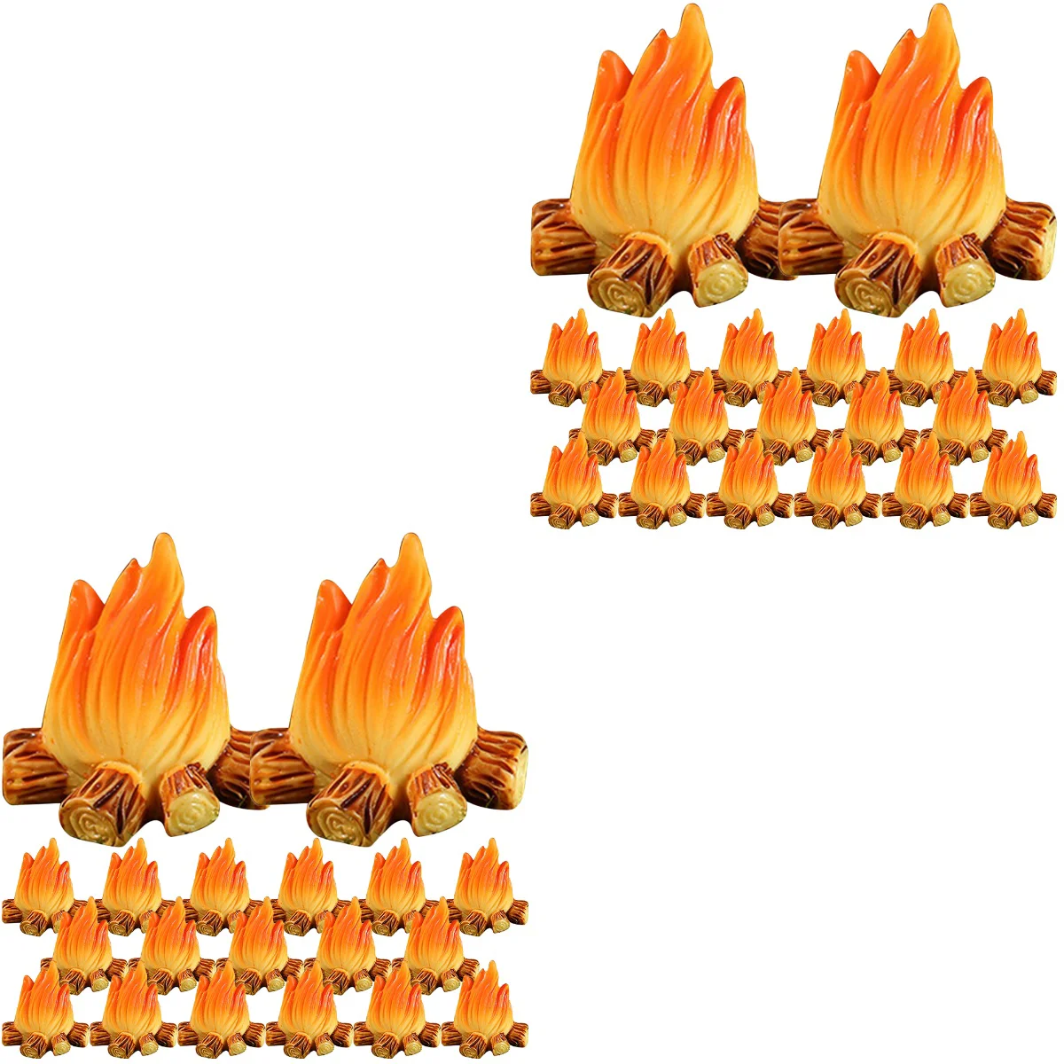 

Fire Ornaments Fake Fireplace Decor Flames Miniature Model Toy Campfire Decorations Landscaping Halloween