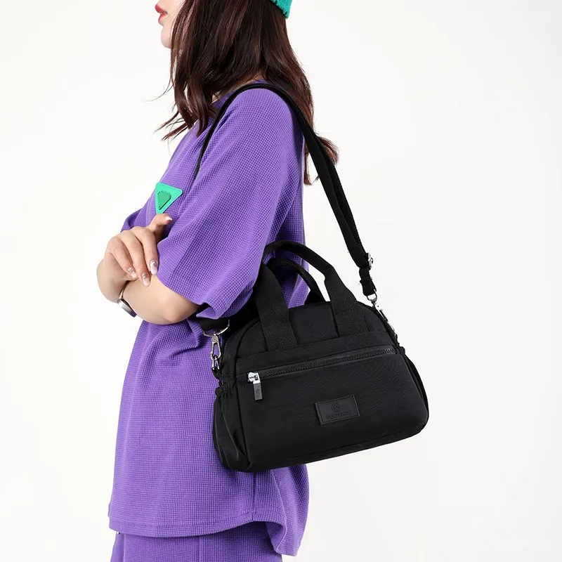 Nylon Shoulder Bags For Women Zipper Large Capacity Top-handle Bag Handbags Travel Luxury Female Purse Crossbody Bag Tote