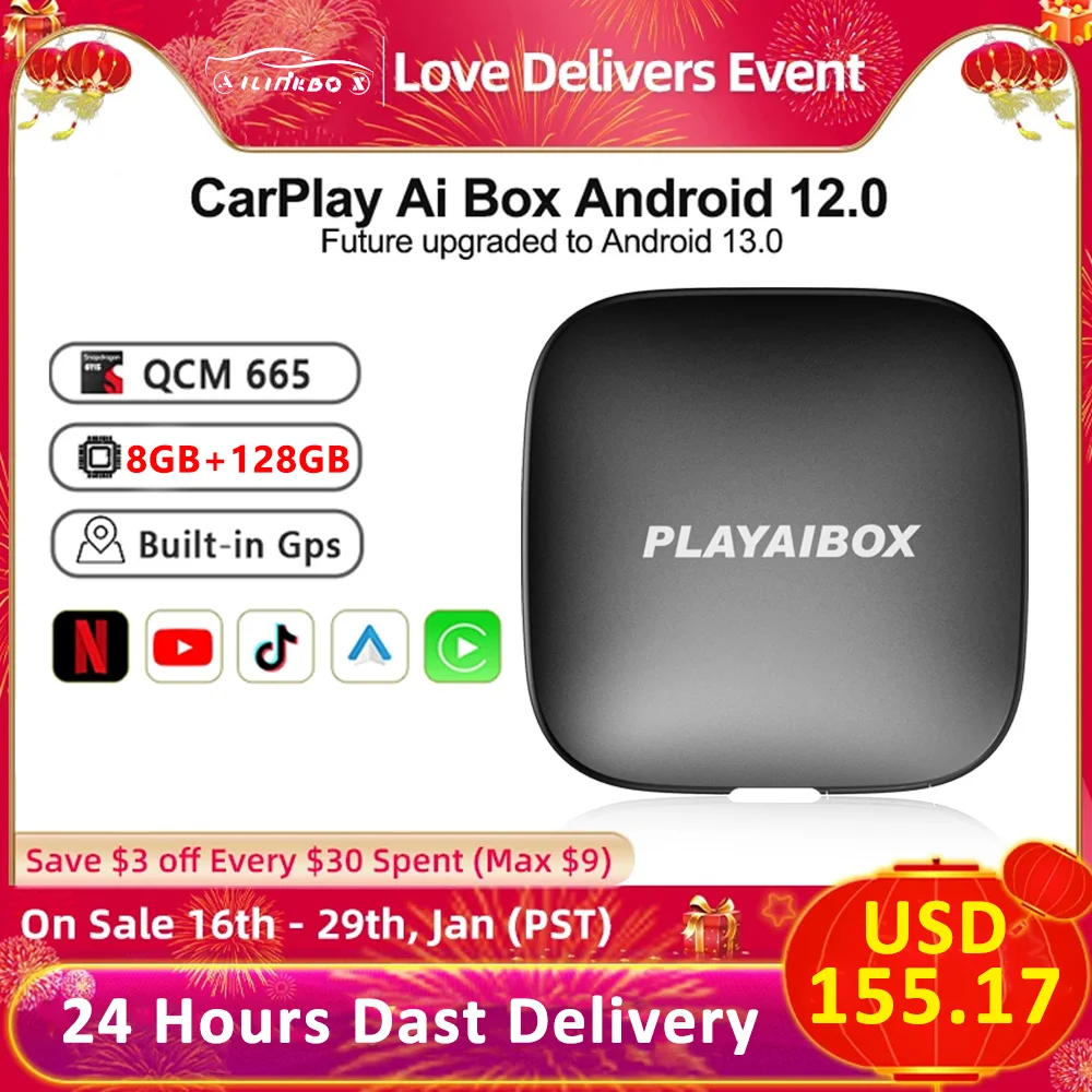 Carplay Netflix Iptv Android Автомобильная ТВ-приставка UX999Ultra 12 система QCM662 4GLTE BT GPS 8 + 128 ГБ