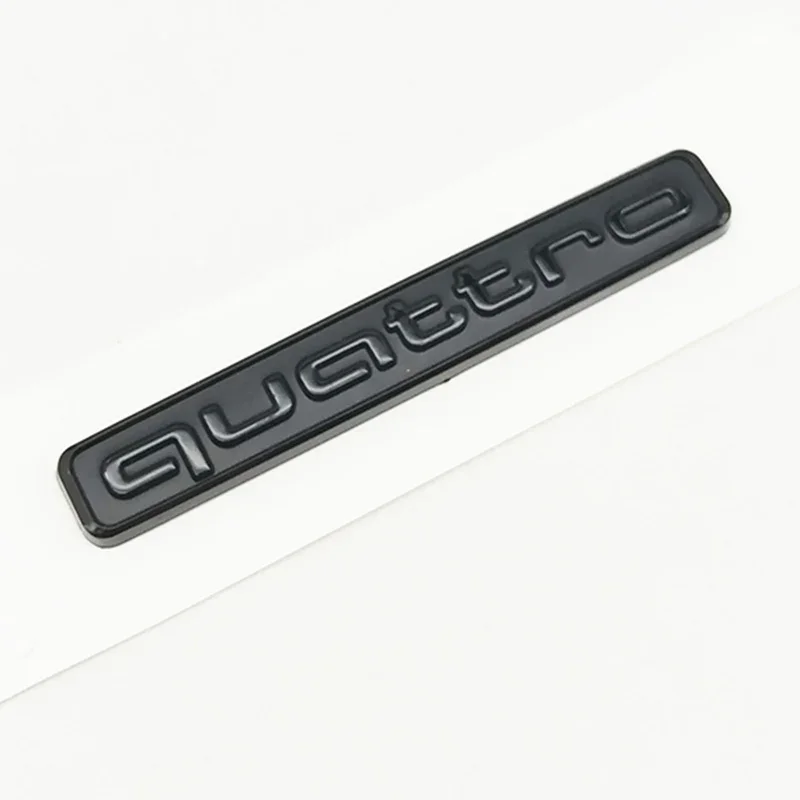 

95mm 3D ABS Car Rear Trunk Badge Side Emblem Sticker For Audi A3 A4 A5 A6 A7 A1 A2 Q3 Q5 Q7 S3 S4 S5 S6 TT Quattro Accessories