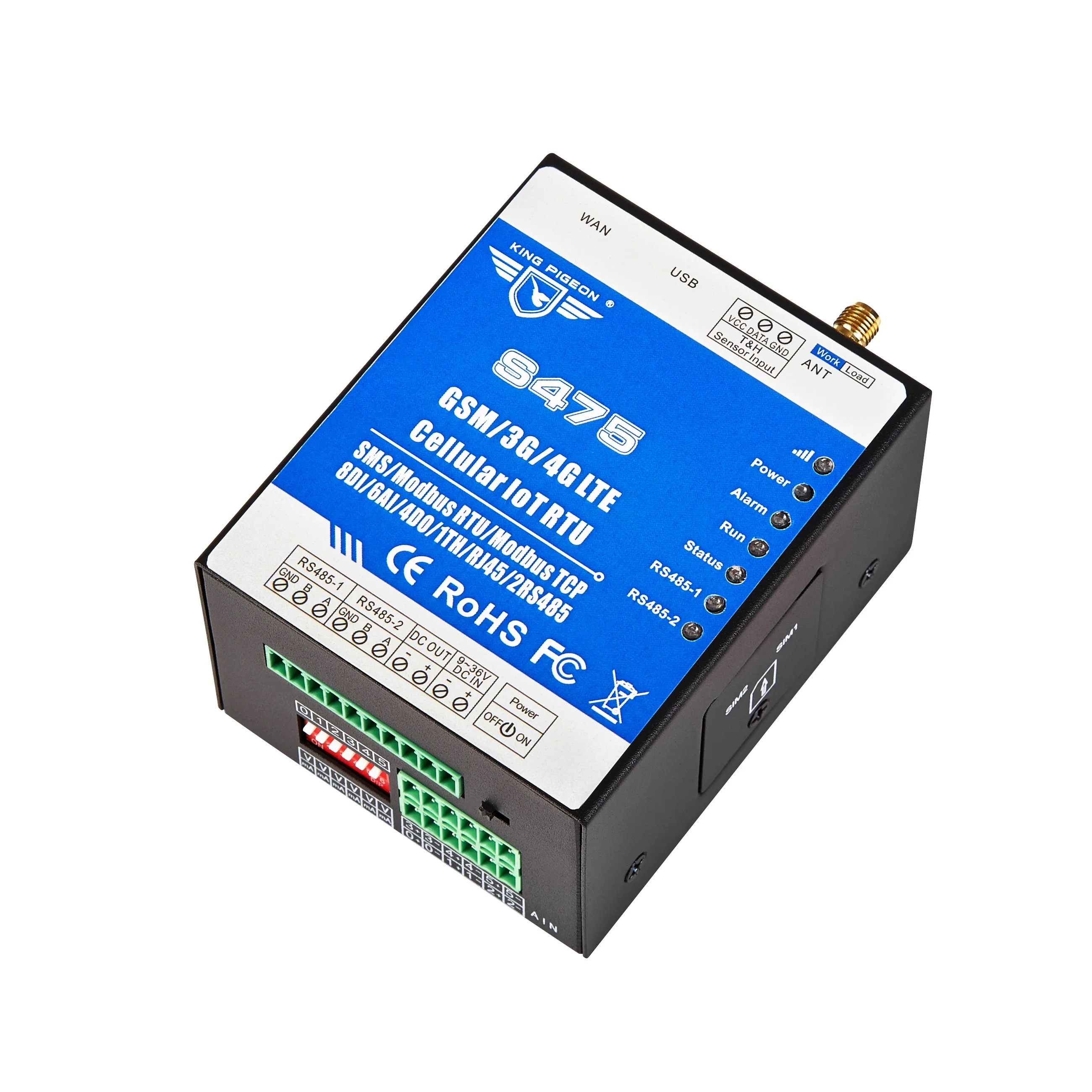 

S475 4G LTE Cellular IoT RTU Modbus MQTT IOT шлюз
