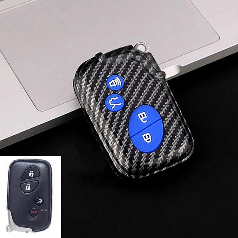 3/4 кнопочный автомобильный брелок из АБС-карбона для Lexus GS430 ES350 GS350 LX570 IS350 RX350 IS250