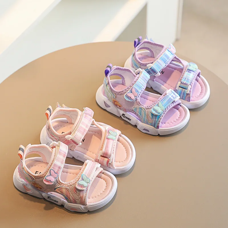 

Summer New Cute Mesh Sandals For Girls Soft Bottom Comfortable Children Shoes Kids Baby Toddler Shoes Princess Beach Sandal