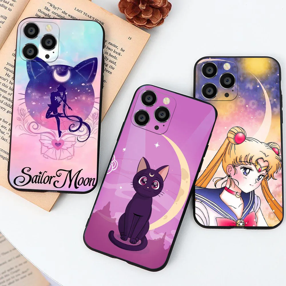 Женский чехол AU-54 S-Сейлор Мун для Xiaomi Mi 9 9T 11 11T Redmi 6 6A 7 7A 12 12C S2 A3X Poco F2 Pro