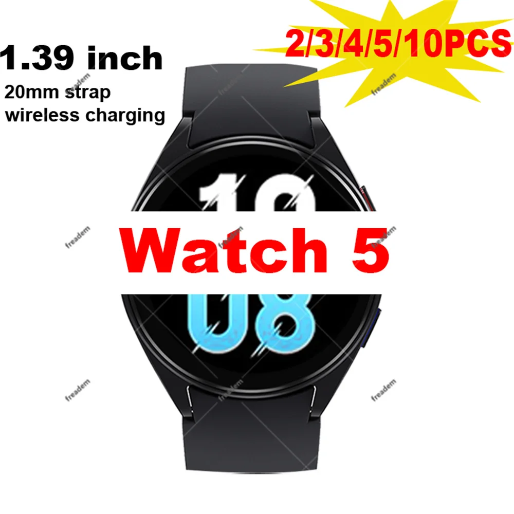 

Смарт-часы 5, 1,39 дюйма, Круглый полноэкранный дисплей, Bluetooth, пульсометр, GPS, голосовой помощник, спортивные Смарт-часы 5