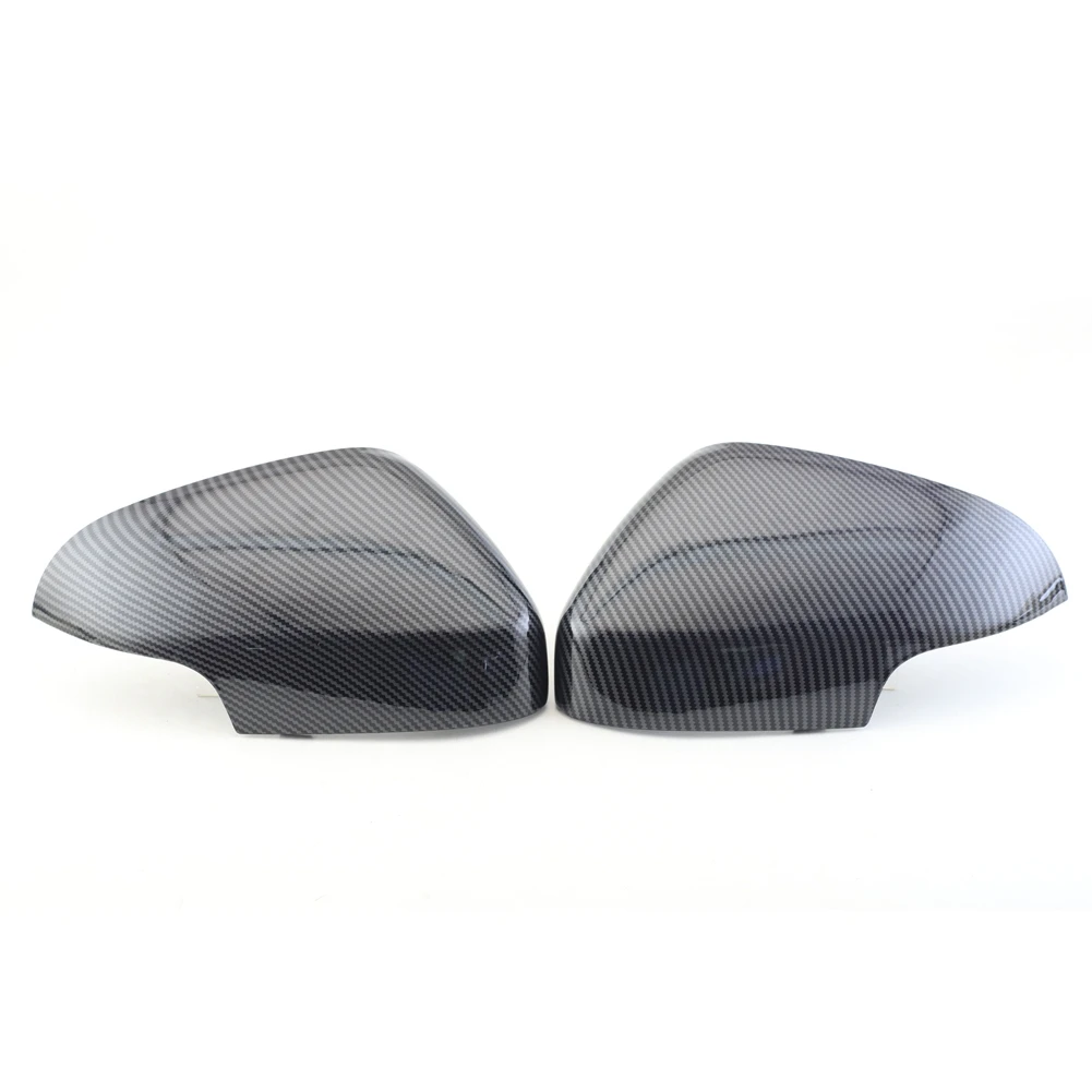

Pair Left & Right Carbon Fiber Side Rearview Mirror Cover Cap for C30 S80 S40 V50 V70