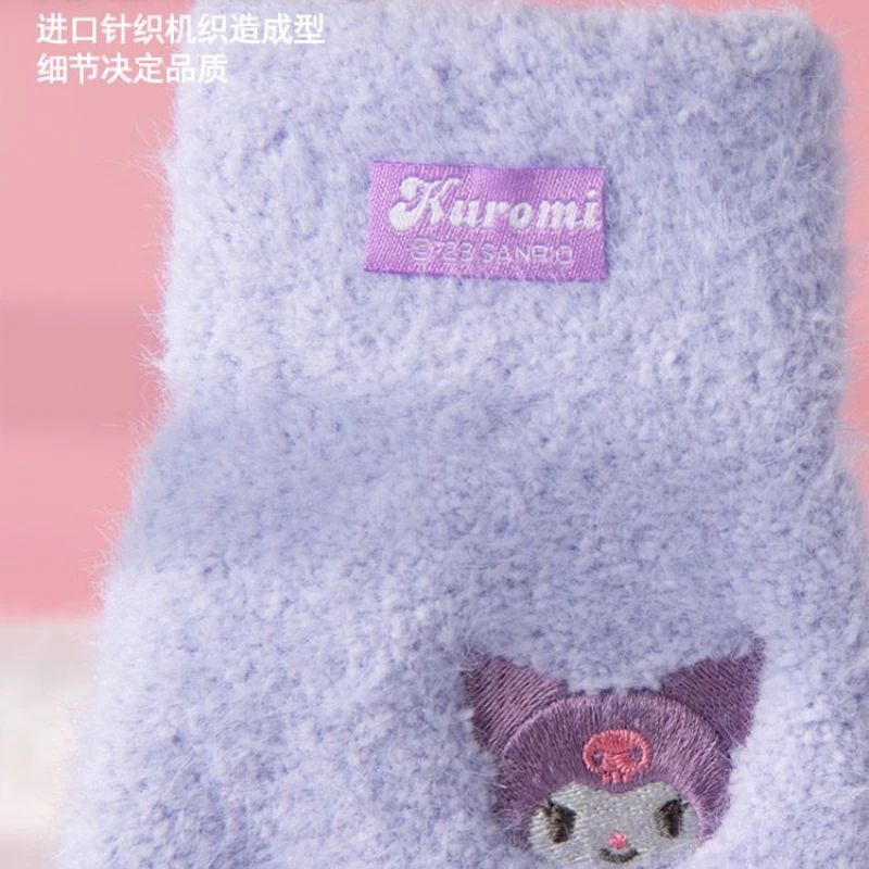 Зимние шерстяные перчатки Sanrio с героями мультфильмов Kuromi My melody полачко пятью