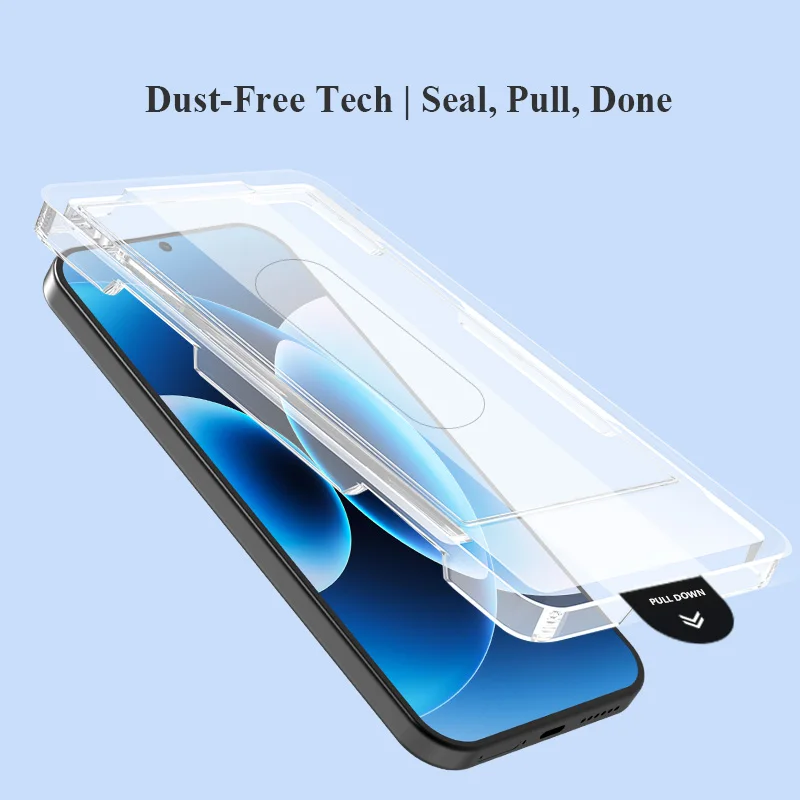 Фото Защитная пленка из закаленного стекла Lereach для Xiaomi 17 Pro Max/17 Pro/17 с пылезащитной коробкой для позиционирования, автоматическим определением освещения, HD Clear №2
