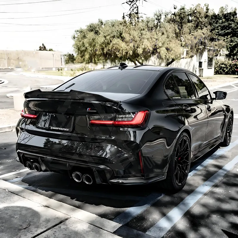 Фото Для Bmw 3 серии G20 320i 330d 330e 330i M340i M 340d G80 M3 2019-2023 PSM Стиль задняя крыша спойлер крыло ABS автомобильные аксессуары №4
