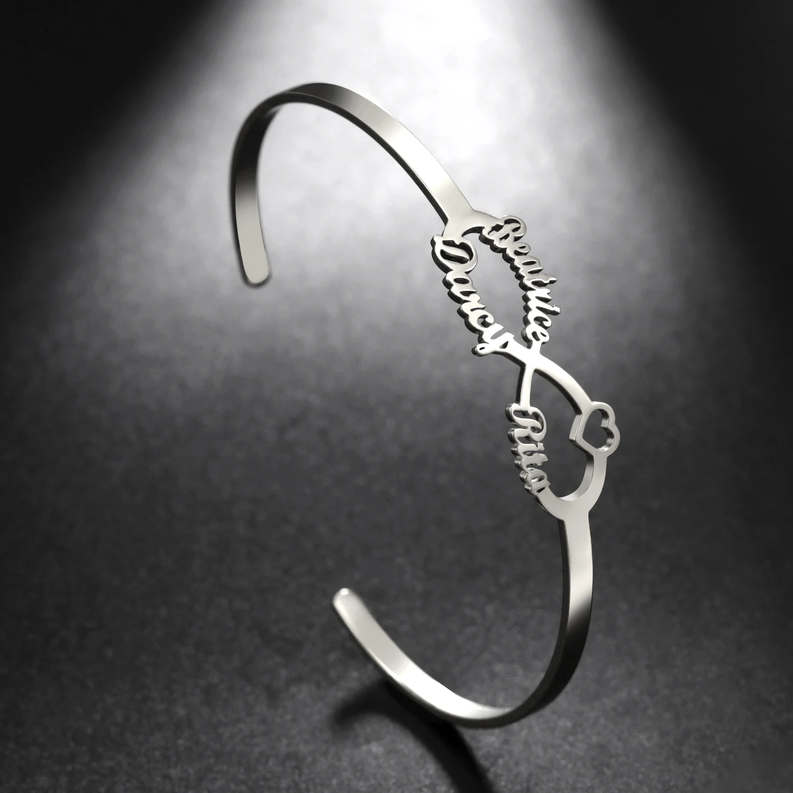 Индивидуальное название неограниченный символ браслет нержавеющая сталь