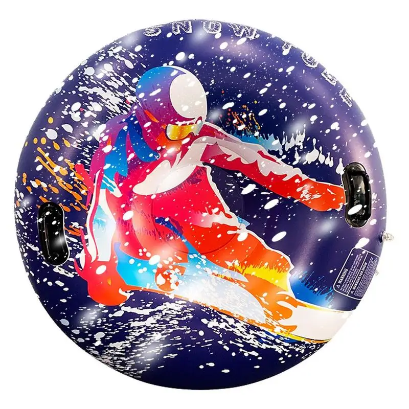 

Snow Sleds For Adults Inflatable Snow Tubes With Handles Sledding Tube Snow Toys Smooth Bottom Snow Sled Round Ski Tube For