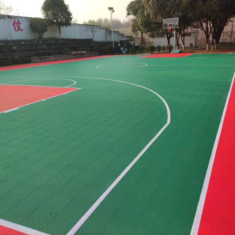 

Beable PP Interlocking Tiles For School Outdoor Basketball Court Tennis Court Sports Flooring Have Lines And LOGO