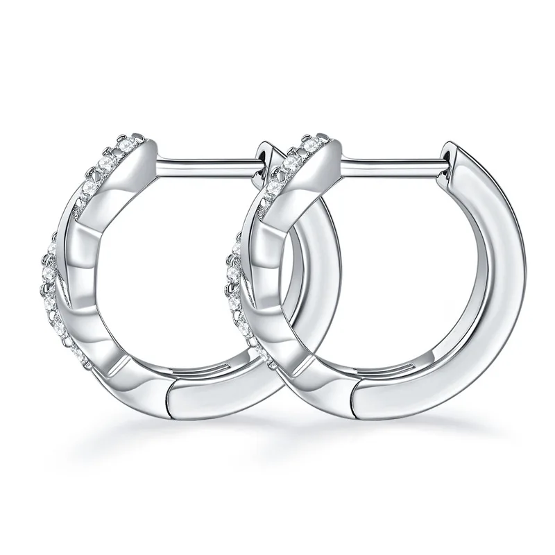 

Серьги-подвески из серебра 925 пробы с муассанитом