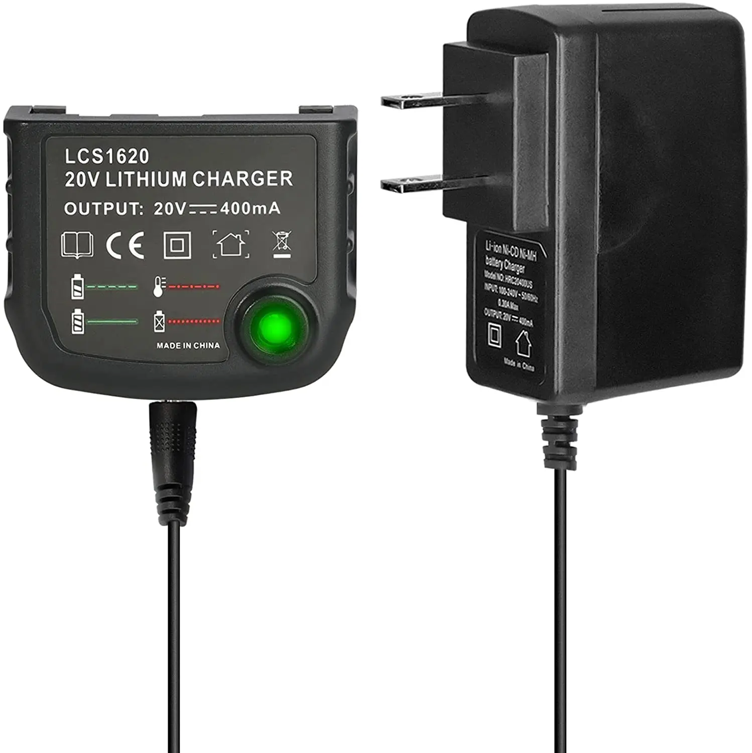 Зарядное устройство LCS1620 для литиевых аккумуляторов BLACK & DECKER, зарядное устройство 20 в для LBXR20, LB20, LBX20, LBX4020, LB2X4020, запчасти