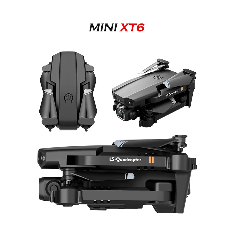

LSRC XT6 Drone 4k Dual-Camera WiFi FPV Drone, Altitude-Maintained, Headless Mode One-Button Take-Off And Landing Rc Quadcopter