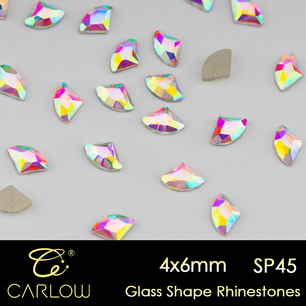 CARLOW Crystal AB плоское дно новый стиль веерообразные рандомные ювелирные изделия для