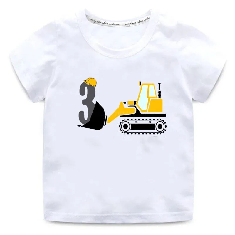 

Short Sleeve Tee Shirt Cotton Casual Summer T-Shirt Tops Clothing 3 4 5 6 7 8 Birthday Top Tee Children Clothes