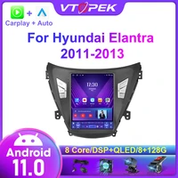 vtopek android 11 for hyundai elantra 2011 2013 car stereo radio multimedia video player navigation carplay 4gwifi head unit