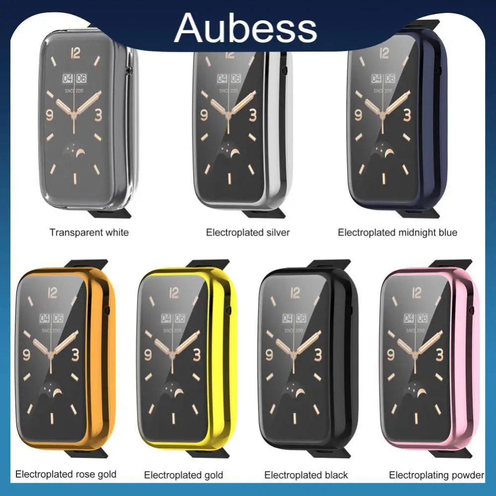 

Protective Case Electroplating Soft Rubber Smart Accessories All-inclusive Protective Cover For Xiaomi Band 7pro Tpu Anti-fall