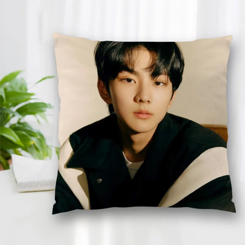 

Hot Sale Custom Decorative Pillowcase KPOP JUNGWON Square Zippered Pillow Cover Best Nice Gift 20X20cm 35X35cm 45x45cm