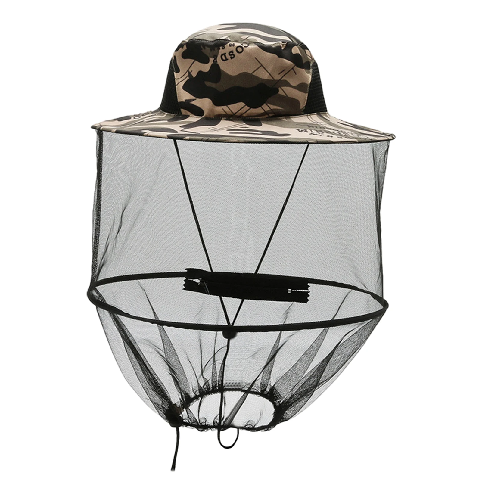 

Bucket Cap Mosquito With Netting Facial Protector Sun Hat Gardening Adjustable Strap Fine Mesh Washable Bee Keeping Breathable