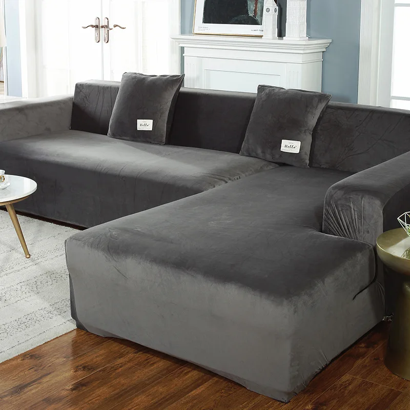 

Silver fox velvet sofa sofa cloth antiskid sofa cover cover