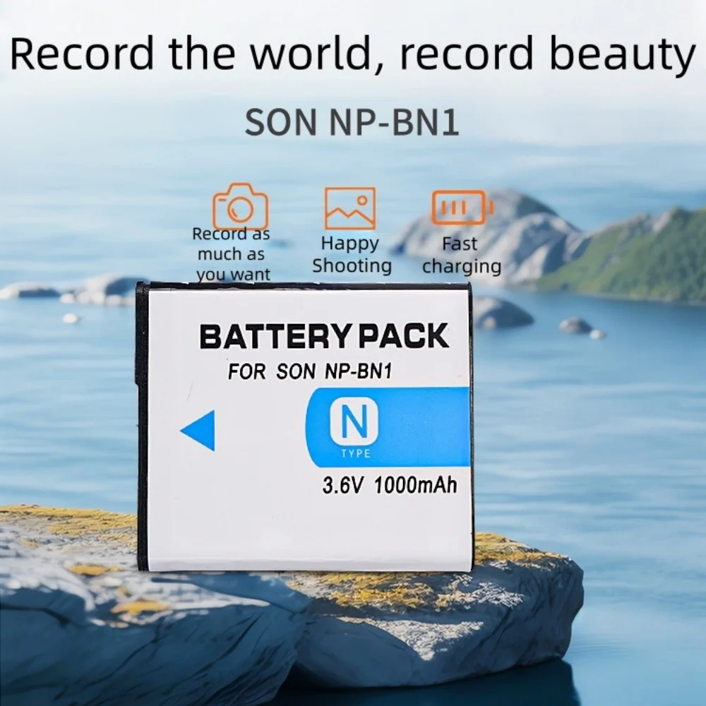 Фото NP-BN1 аккумулятор для цифровой камеры 1250 мАч NP-BN1, подходит для Sony W380 W350 W390 TX7 TX9C TX100 W520 T110 №5