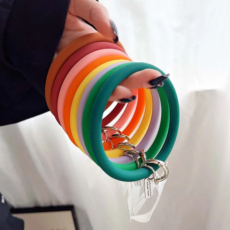 

Universal Soft Silicone Lanyard Strap Anti-Lost Bracelet For IPhone Xiaomi Samsung Huawei Keychain Mobile Phone Hanging Ring
