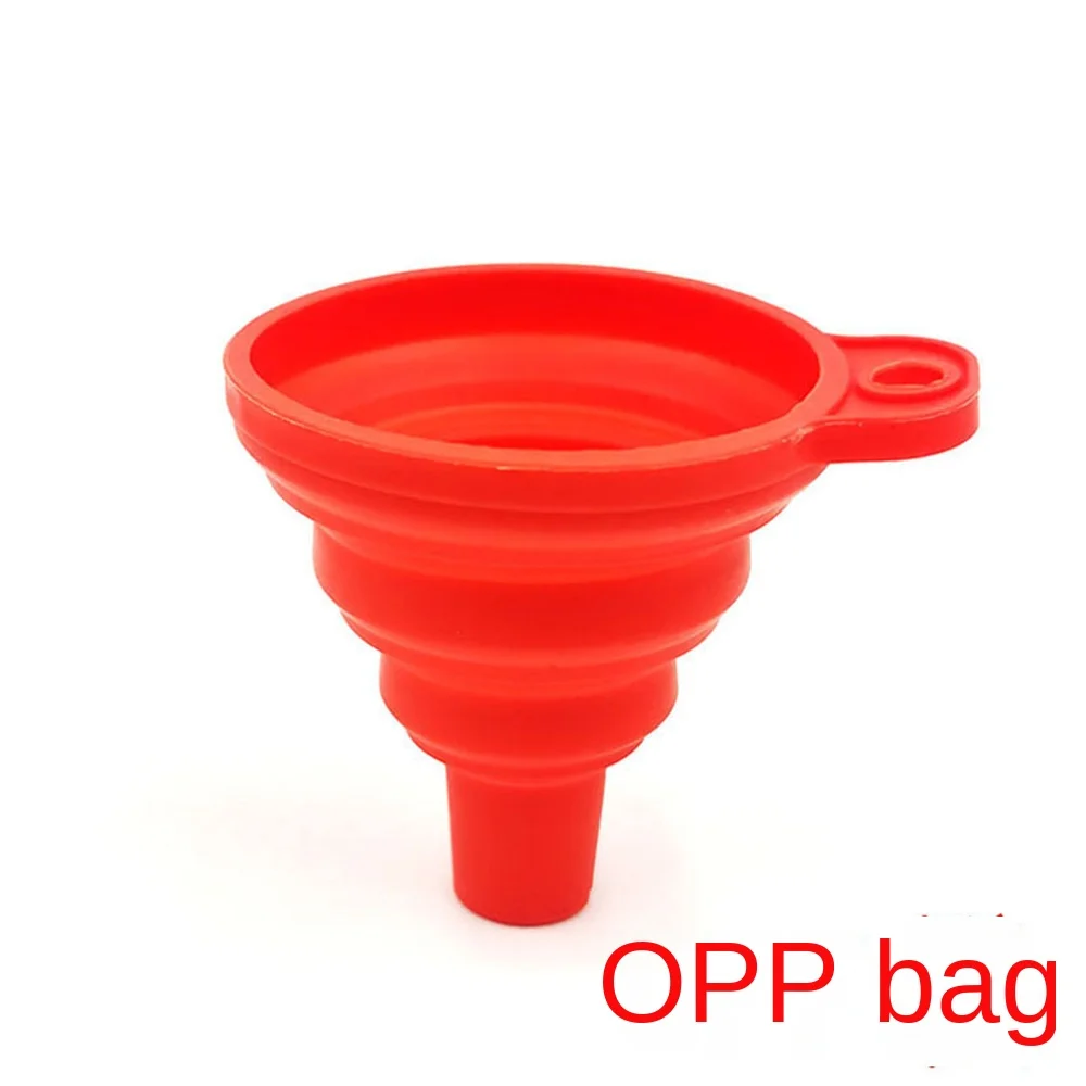

Folding Silicone Collapsible Funnel Portable Funnels Small Oil Pot Funnel Fold Foldable Funnel Plastic Folding Telescopic Funnel