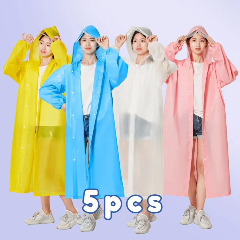 

Bicycle Motorcycle 5PCS Motorcross Scooter Camping Riding Protection Waterproof Student Raincoat Ponchos Rainwear Rain Cover