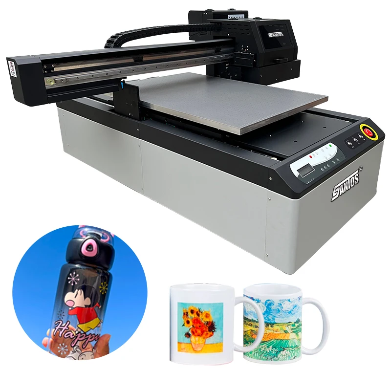 6090 планшетные УФ-принтеры наклейки чашки печатная машина для поставщиков