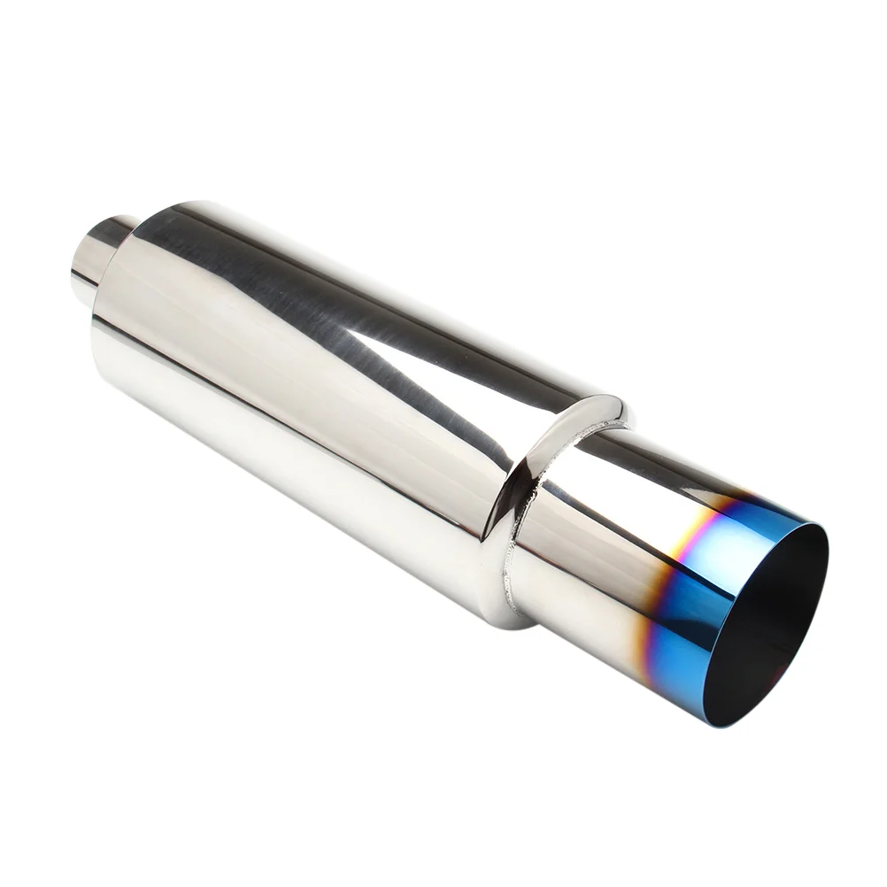 

Exhaust Muffler Universal Stainless Steel Silencer Exhaust Burnt Tip Silencer