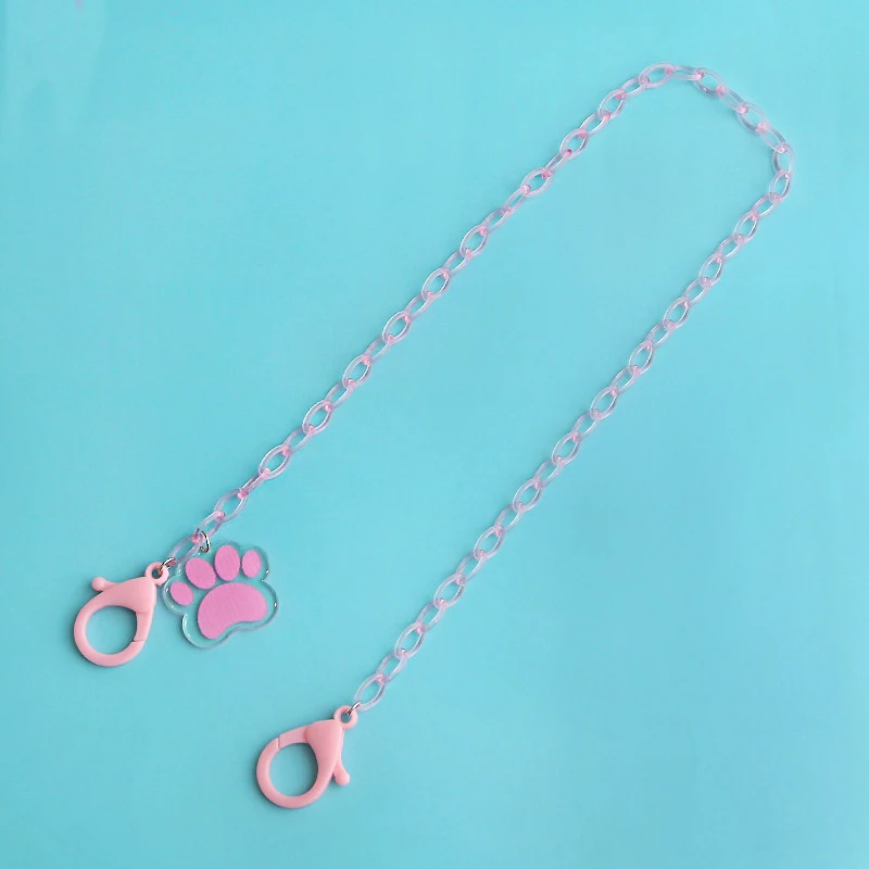 

Women's Cat Claw Glasses Chain With Pendant Acrylic Anti-lost Mask Lanyard Holder Charm Ladies Eyewear Strap