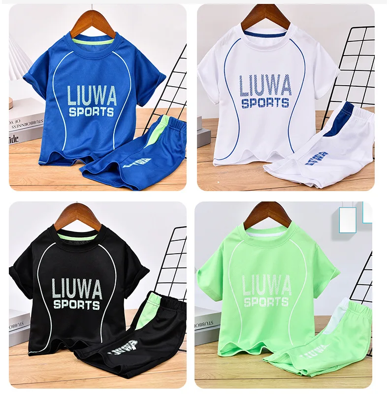 

Новинка летняя одежда для баскетбола для мальчиков и девочек детский спортивный костюм с коротким рукавом детская одежда