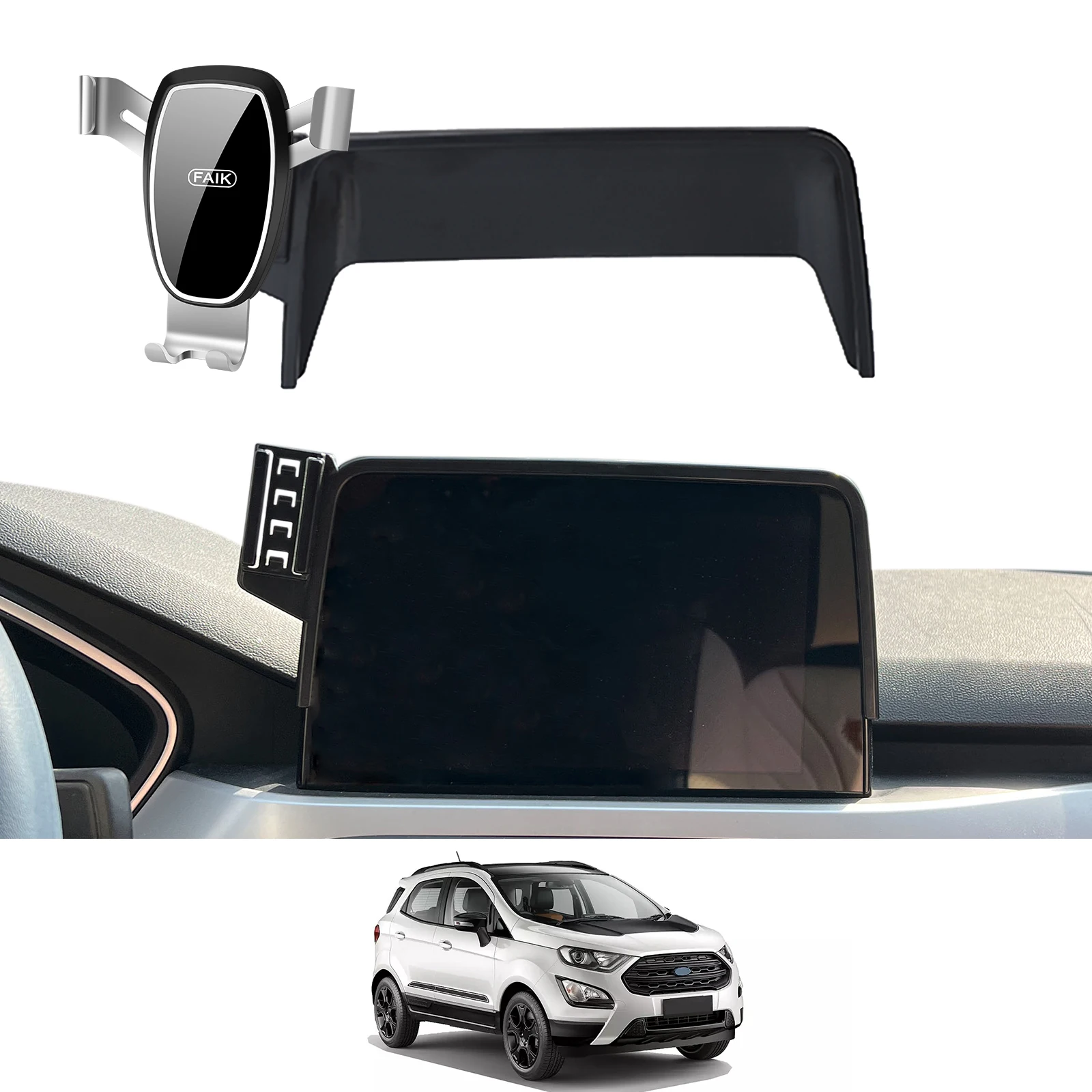 Автомобильный держатель телефона для Ford EcoSport 2018 ~ 2023 (8 дюймов) GPS-кронштейн