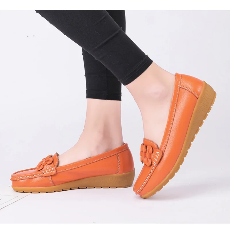 Women Small Leather Shoes Oxfords Ladies Slip on Office Dress Mocasines Femme Sneakers Casual Single Shoes Loafers Femmes Shoes