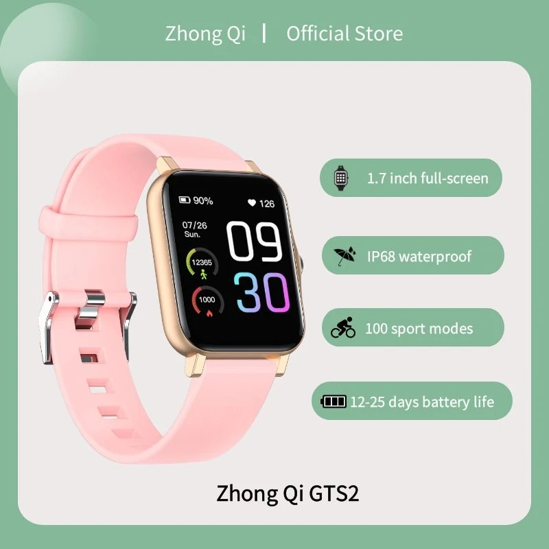 

GTS2 Full Touch Screen Sport Fitness Watches Personalized reminders IP68 Waterproof Heart rate monitoring fashion Smart Watch