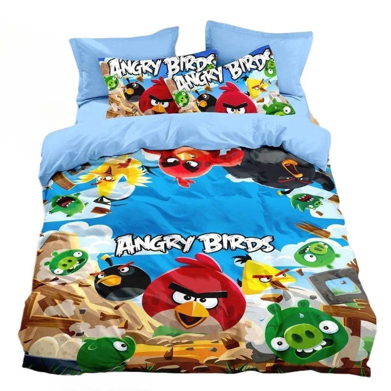Креативная и персонализированная простыня из чистого хлопка Angry Birds Bomb Chuck