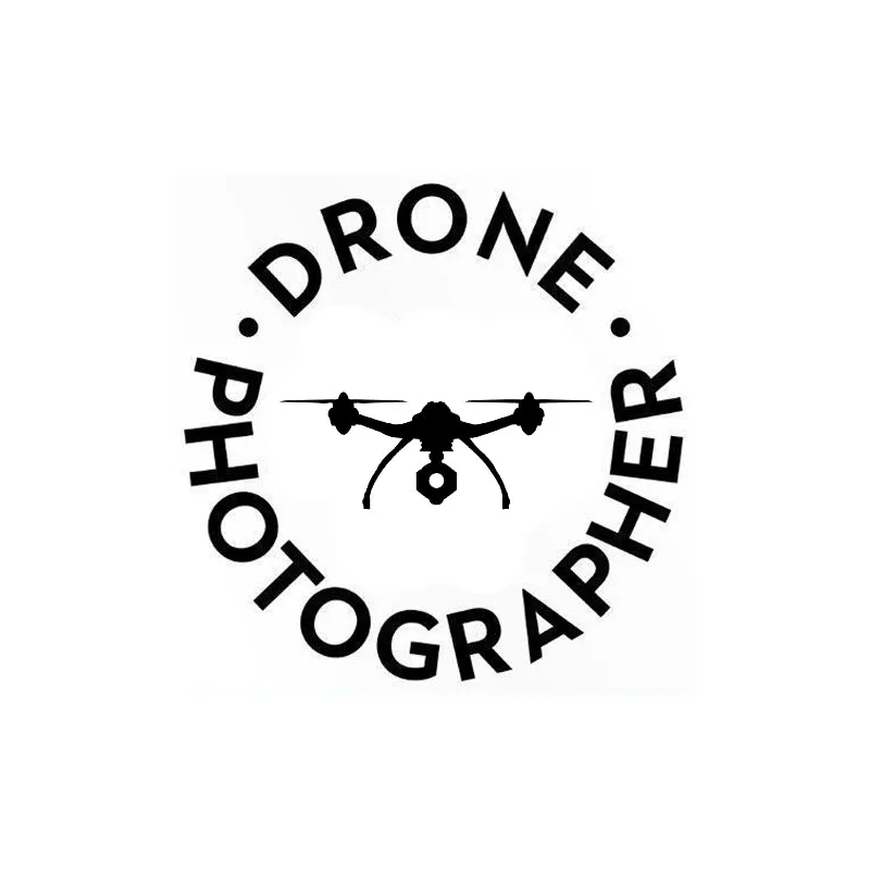 Черная/серебряная забавная Виниловая наклейка для дрона фотографа