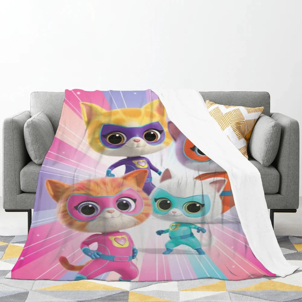 Фланелевое Одеяло с 3D принтом в виде милых кошек и супер котят шерпа флисовое