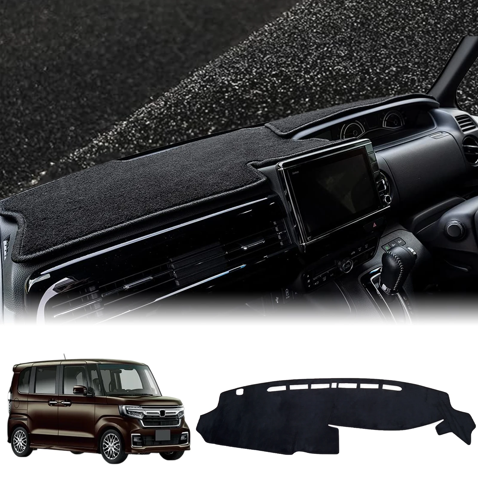 Фото Подходит для Honda N-BOX 2017-2022 NBOX N BOX JF3 JF4, автомобильный коврик для приборной панели, аксессуары, накладка на приборную панель, солнцезащитный ковер №1
