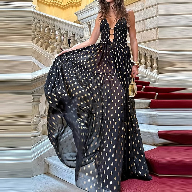 Вечернее платье Fanbety винтажного стиля из полиэстера