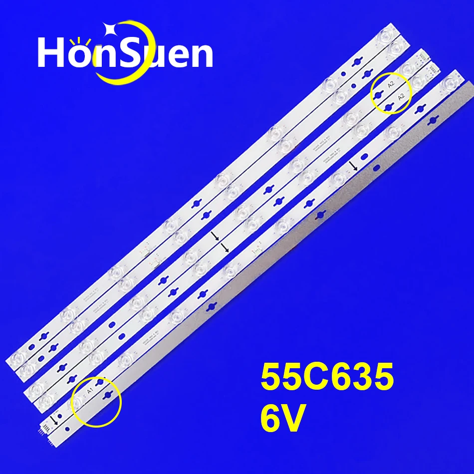 Подсветка для 55C635 55C735 55S365C 55T8E 8 * 2B 16*2 A 55HR330M16A0 V1 55HR330M08B0