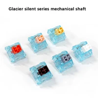custom glacier shaft rgb dustproof mute black tea linear custom cross shaft game office mechanical keyboard
